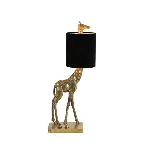 Light & Living tafellamp Giraffe - goud - 26x16x61cm