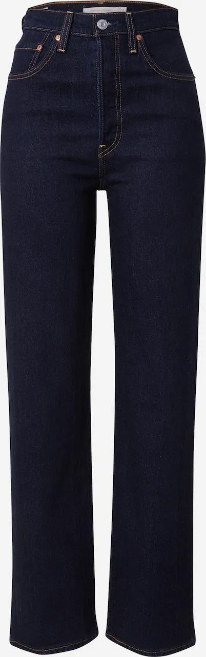 LEVI'S ® Regular Jeans 'Ribcage Full Length' in Donkerblauw