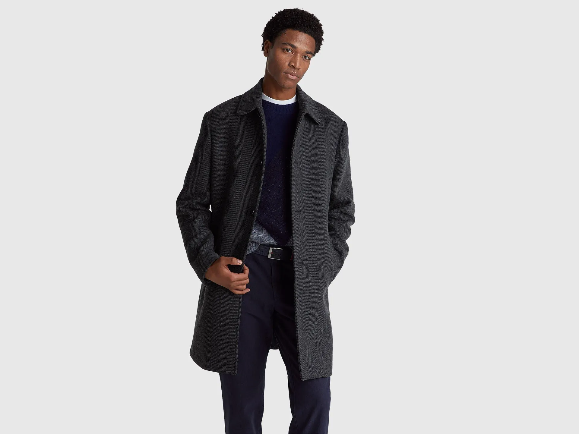 Mantel aus Wollmischung