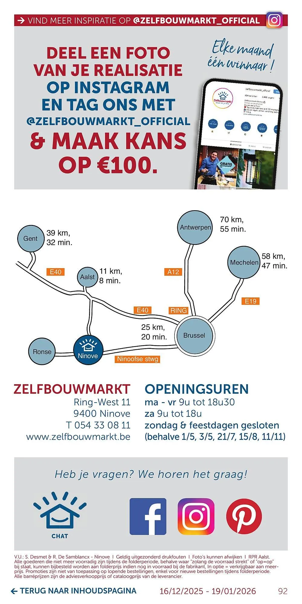 Zelfbouwmarkt folder van 15 december tot 19 januari 2026 - folder pagina 92