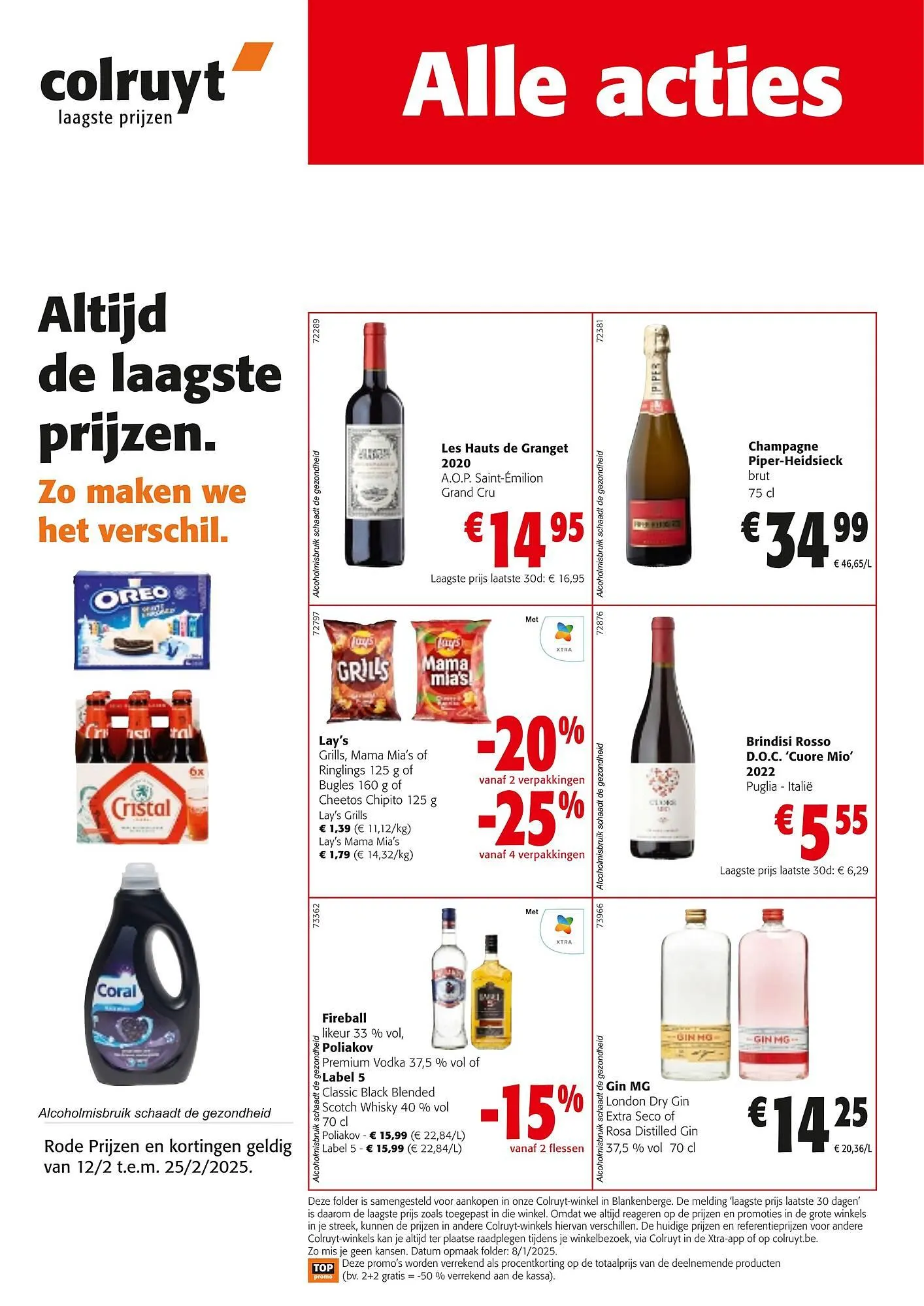 Colruyt folder van 12 februari tot 25 februari 2025 - folder pagina 1