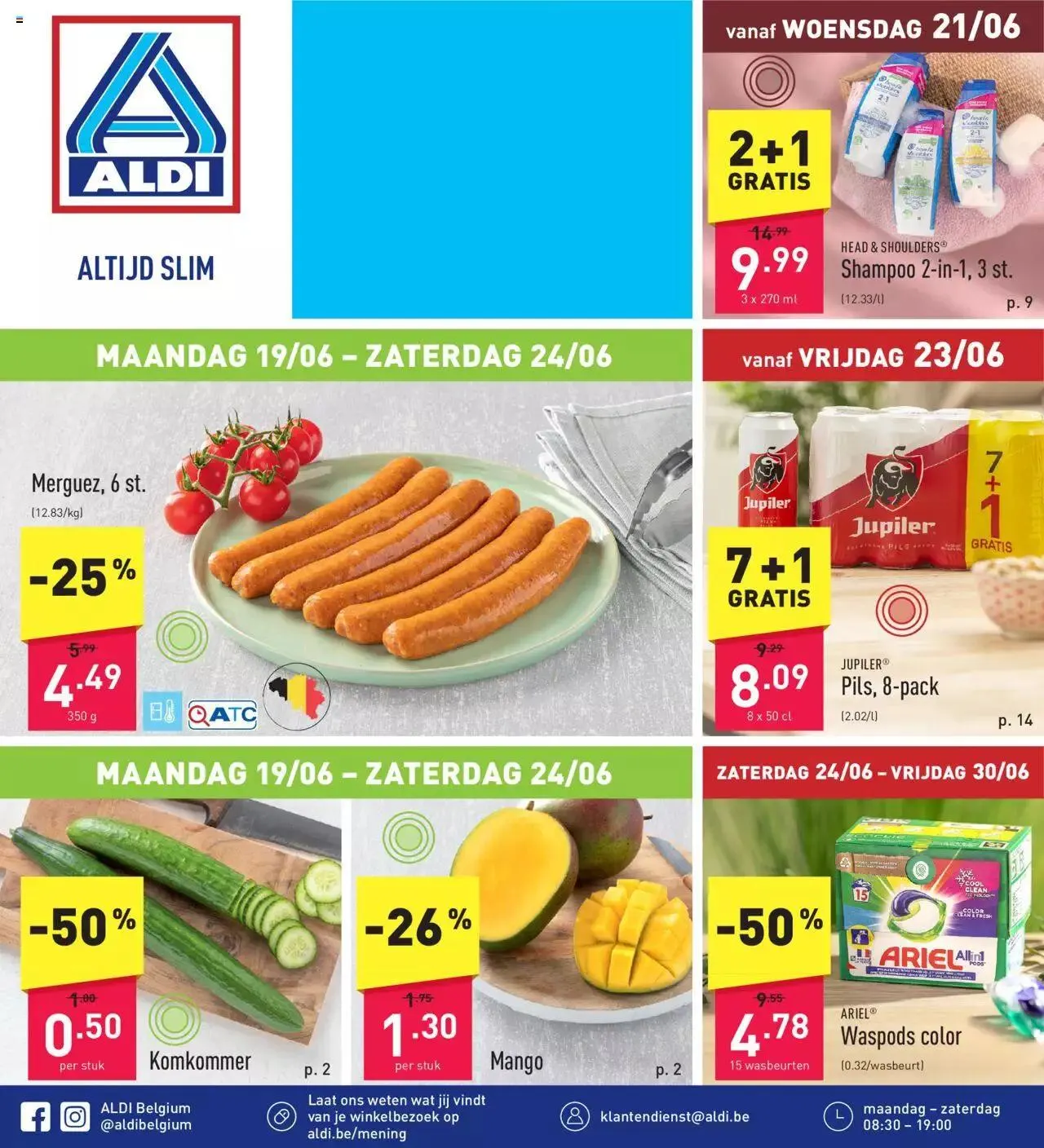 Aldi folder volgenge week 25 van 25 juni tot 31 december 2023 - folder pagina 1