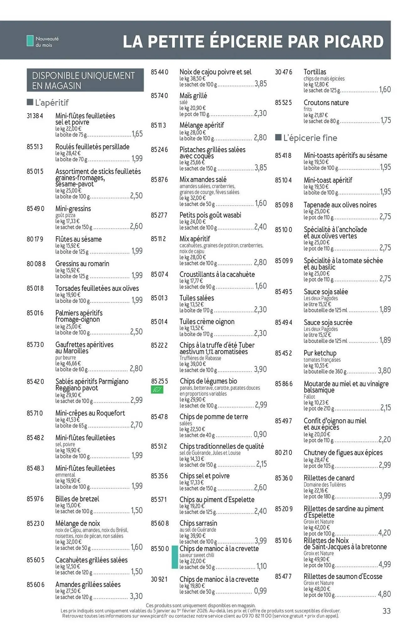 Picard folder van 7 januari tot 5 april 2026 - folder pagina 33