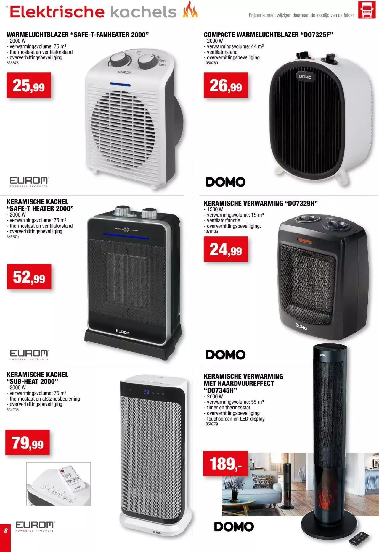 Hubo Verwarming Special van 1 maart tot 31 december 2024 - folder pagina 8