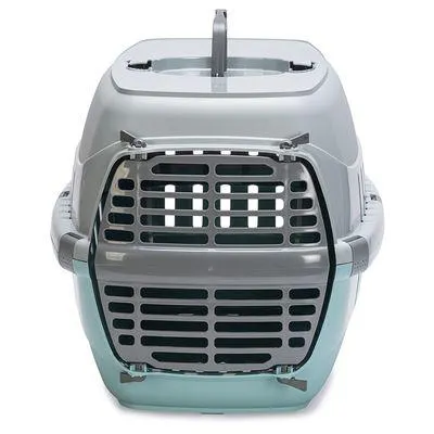 Cage de transport Karlie Eco Tourist, aqua pour chat et petit chien