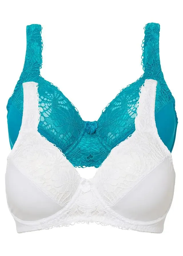 Lot de 2 soutiens-gorge minimiseurs à bretelles rembourrées