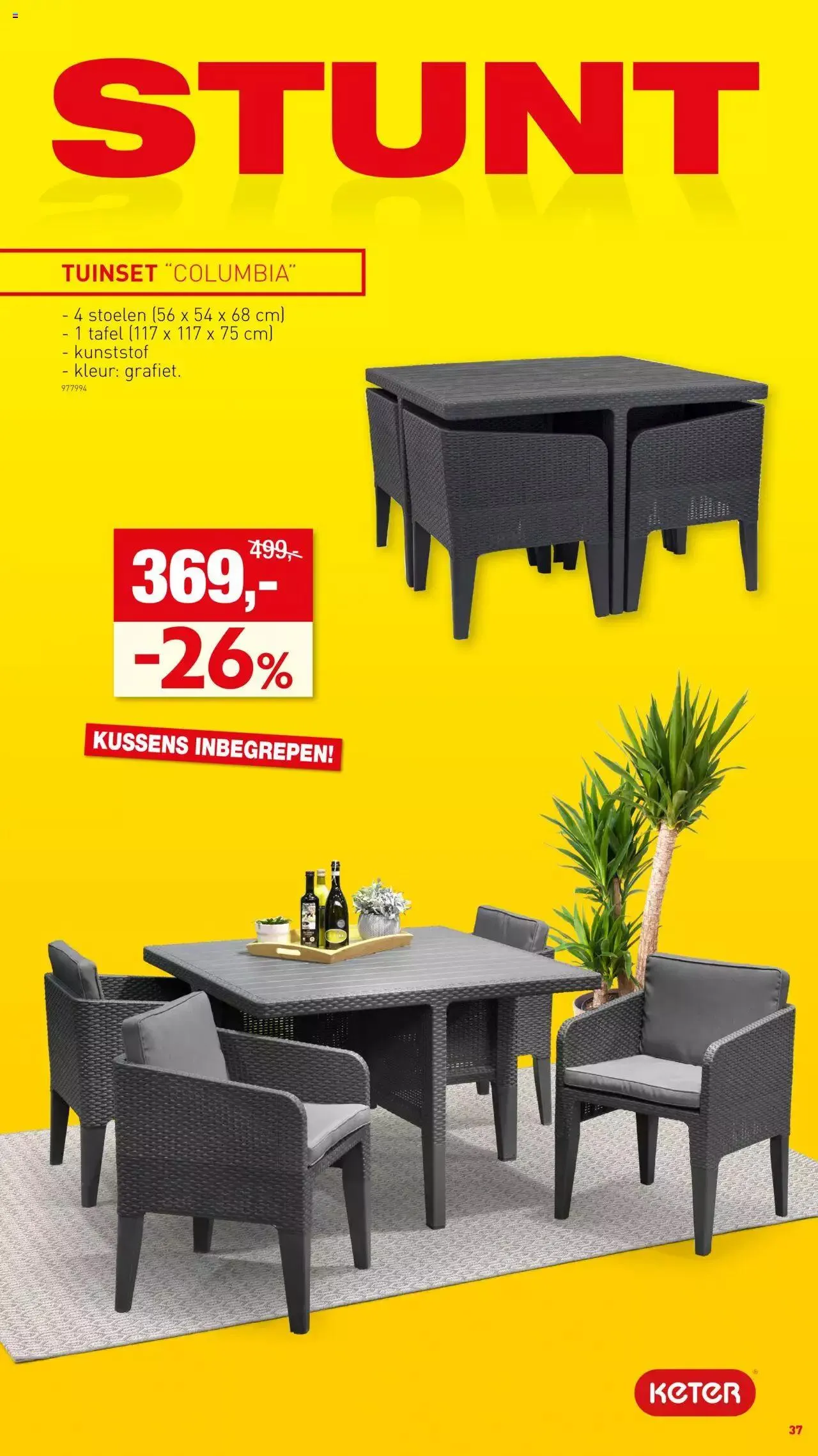 Hubo - Tuinmeubelen Special 2023 van 30 juni tot 31 december 2023 - folder pagina 37