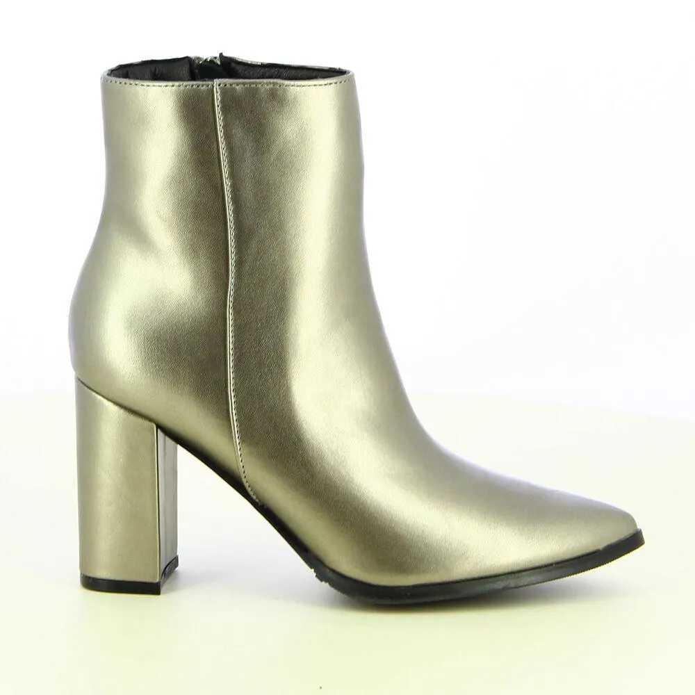 Ken Shoe Fashion - Pewter - Enkellaarzen