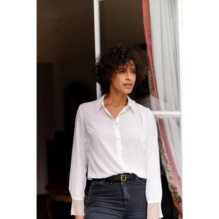 Witte blouse Trine