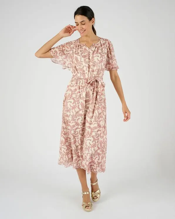 Glimmende voile jurk