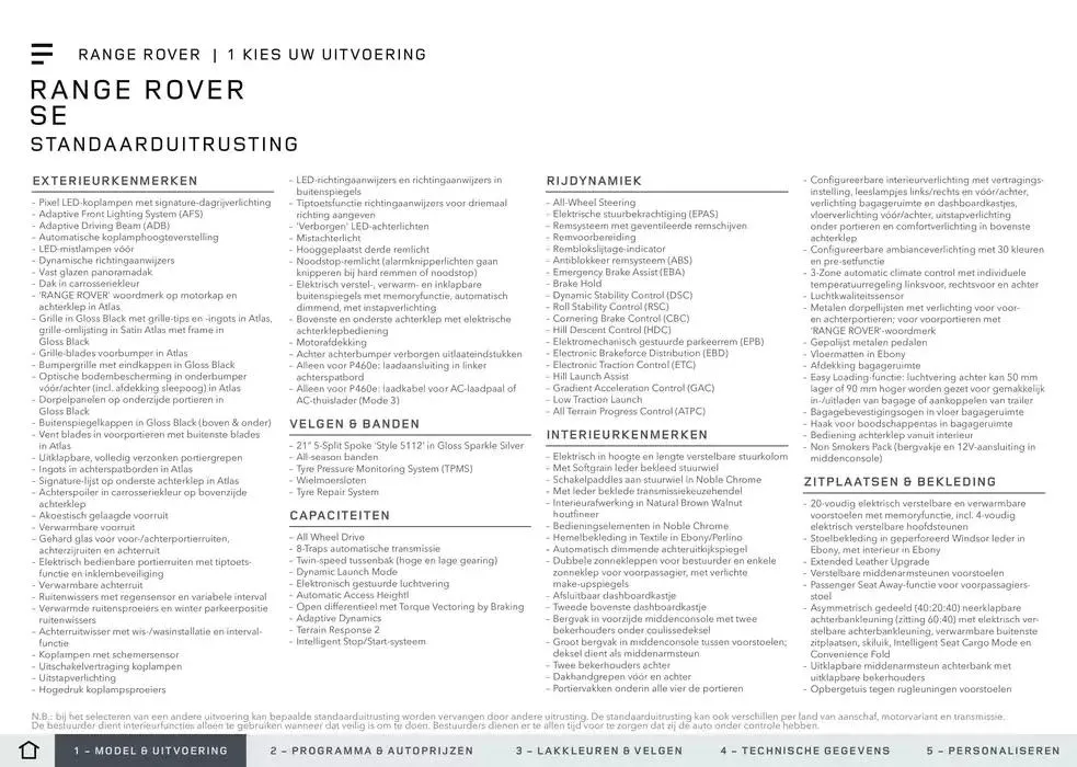 Specificatielijst van 16 oktober tot 4 april 2025 - folder pagina 3