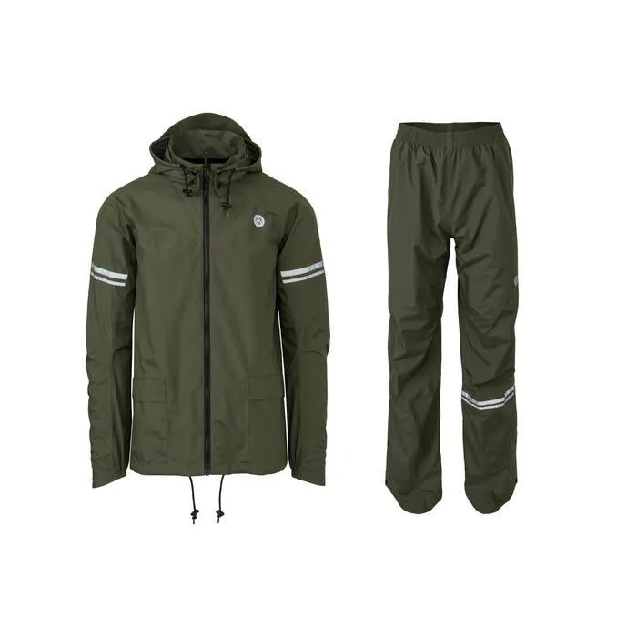 AGU Original Regenpak Essential - Army Green - L - Dames & Heren - Waterdicht & Ademend