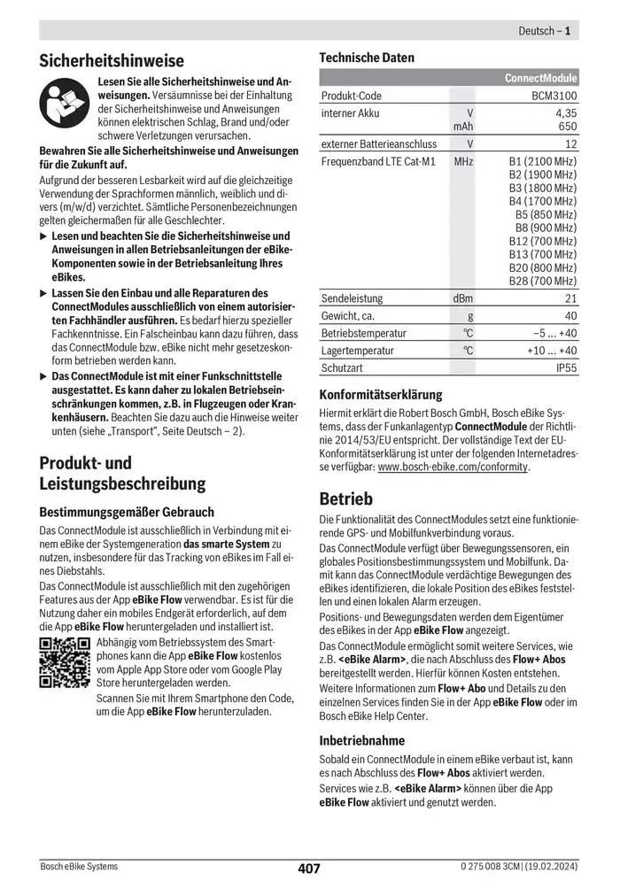 Electric Bike Manual van 12 februari tot 12 augustus 2025 - folder pagina 407