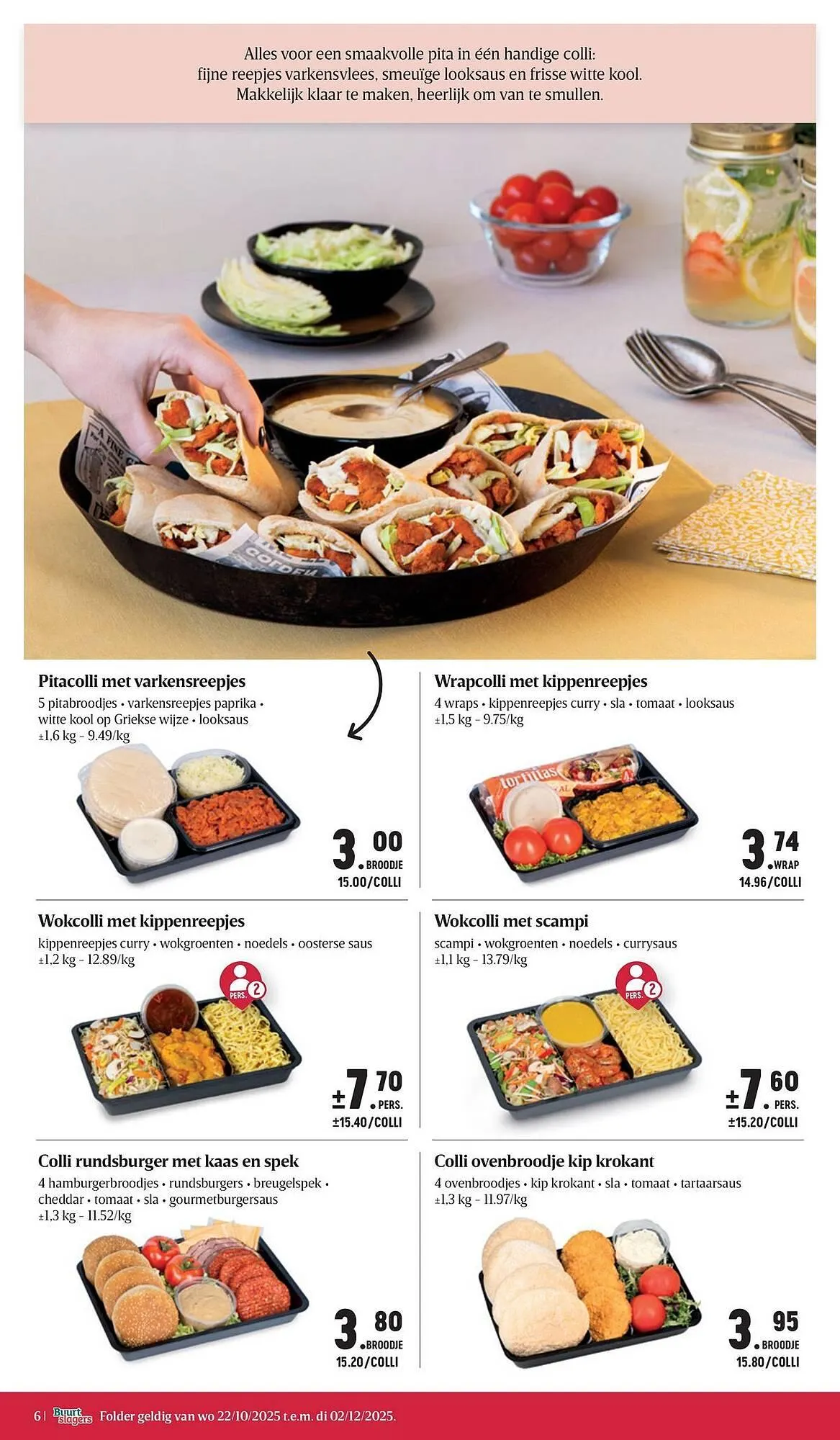 Buurtslagers folder van 22 oktober tot 2 december 2025 - folder pagina 6