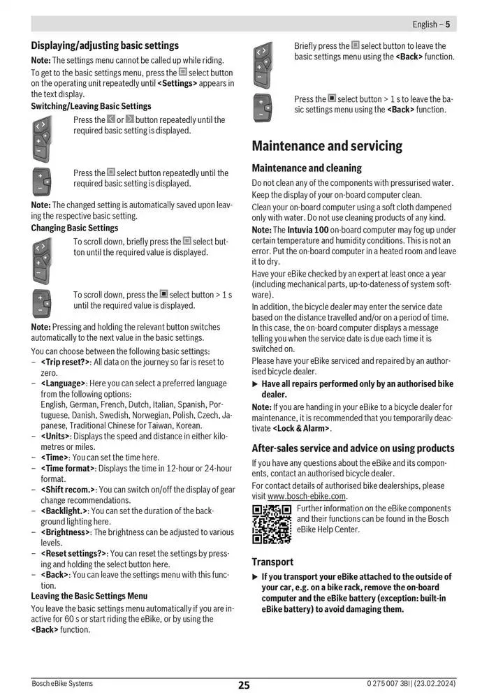 Electric Bike Manual van 12 februari tot 12 augustus 2025 - folder pagina 25