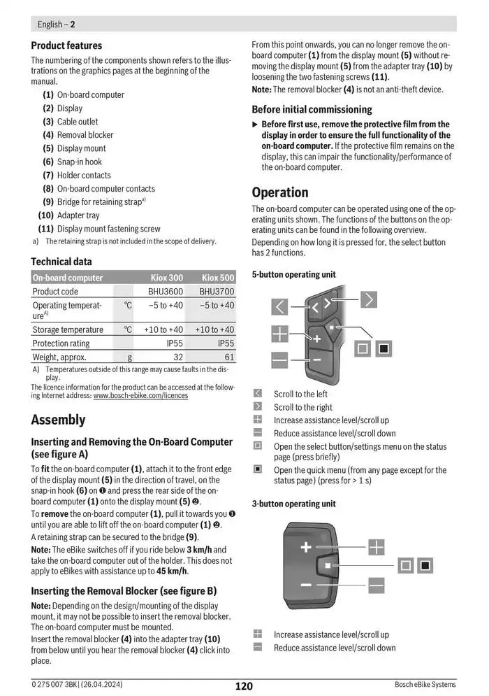 Electric Bike Manual van 12 februari tot 12 augustus 2025 - folder pagina 120