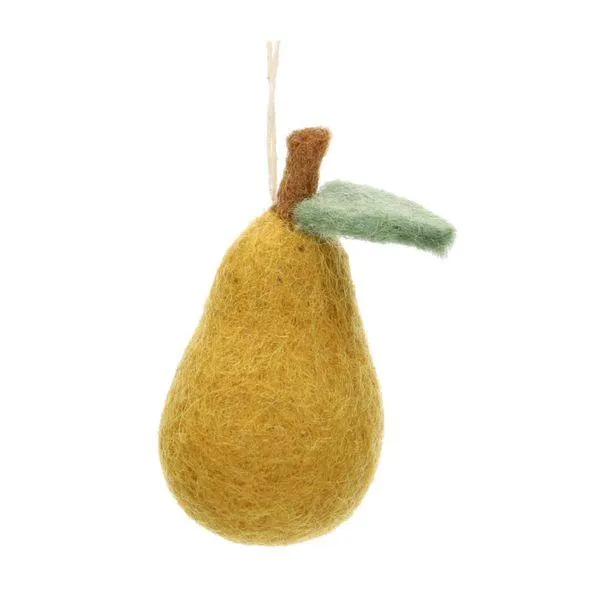Hanger peer, vilt, geel