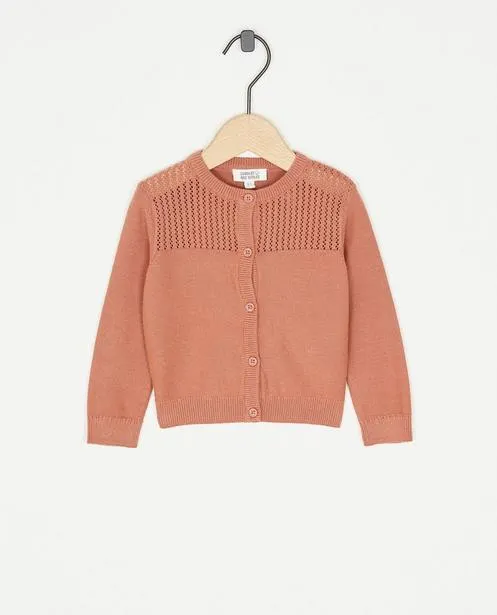 Cardigan van biokatoen