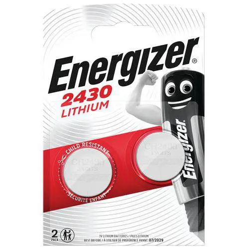 Knoopcelbatterij - CR2430 - 3 V - Set van 2 - Energizer