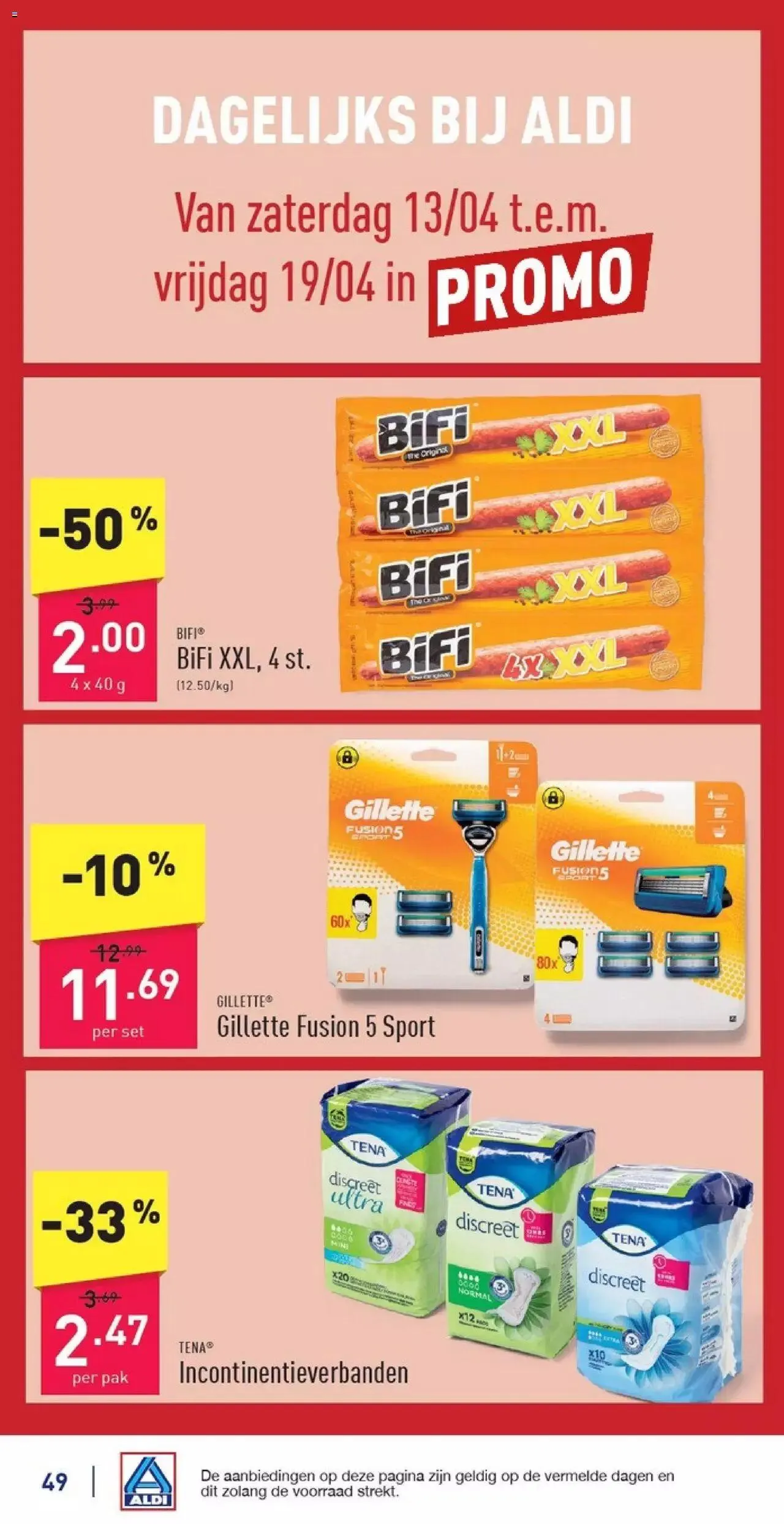 Aldi folder week 15 van 13 april tot 31 december 2024 - folder pagina 49