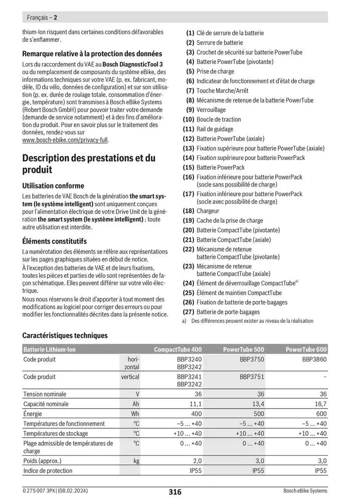 Electric Bike Manual van 12 februari tot 12 augustus 2025 - folder pagina 316