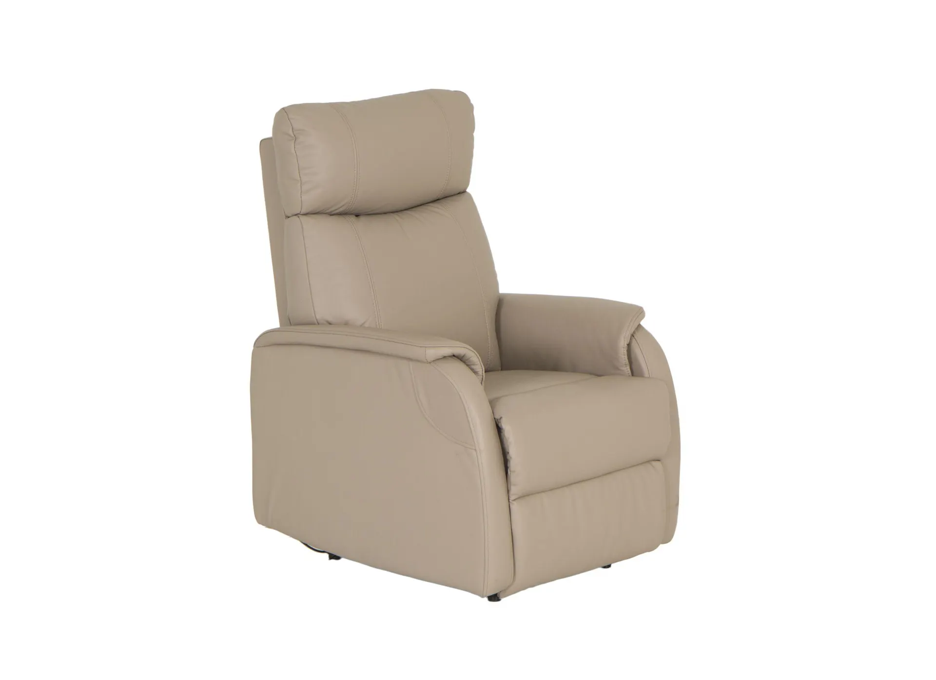 Relaxzetel Wellesley elektrisch - leder & lederlook - beige