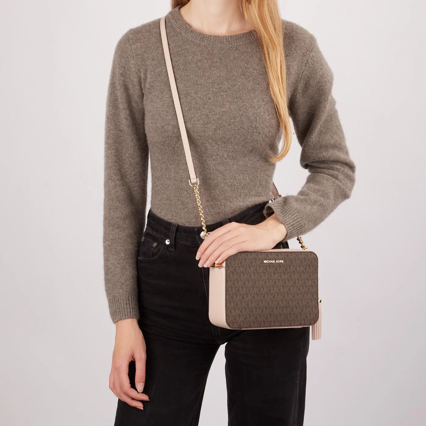 Jet Set Bruine Crossbody Tas 32F8GF5M2B-266