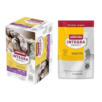 animonda Integra Protect Adult Sensitive 6 x 100 g + croquettes 300 g offertes !