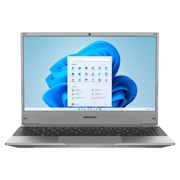 MEDION® AKOYA® E13204 | Intel® Pentium® Silver N5030 | Windows 11 Home (S Modus) | 33,7 cm (13,3'') FHD-scherm | 128 GB SSD | 4 GB RAM | Notebook (Refurbished)