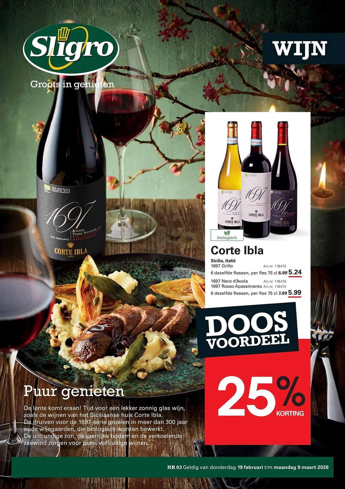 Sligro folder van 19 februari tot 9 maart 2026 - folder pagina 1
