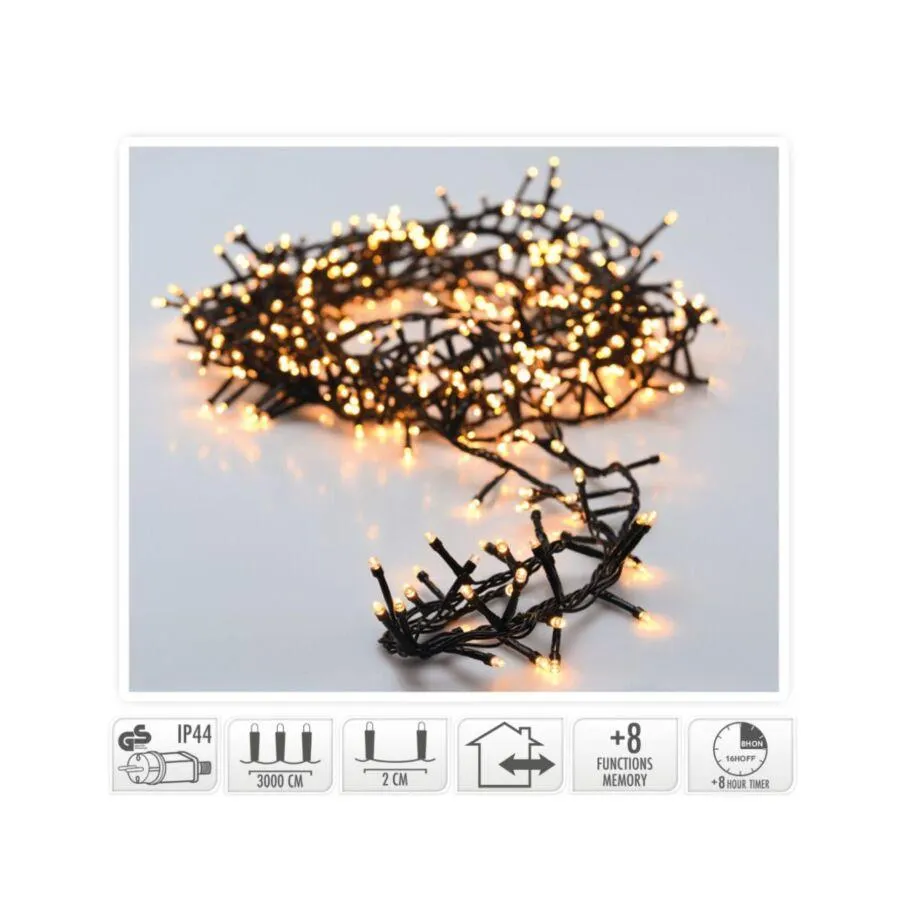 AX8560160 Kerstverlichting 1500 LED Warm Wit - 30 m