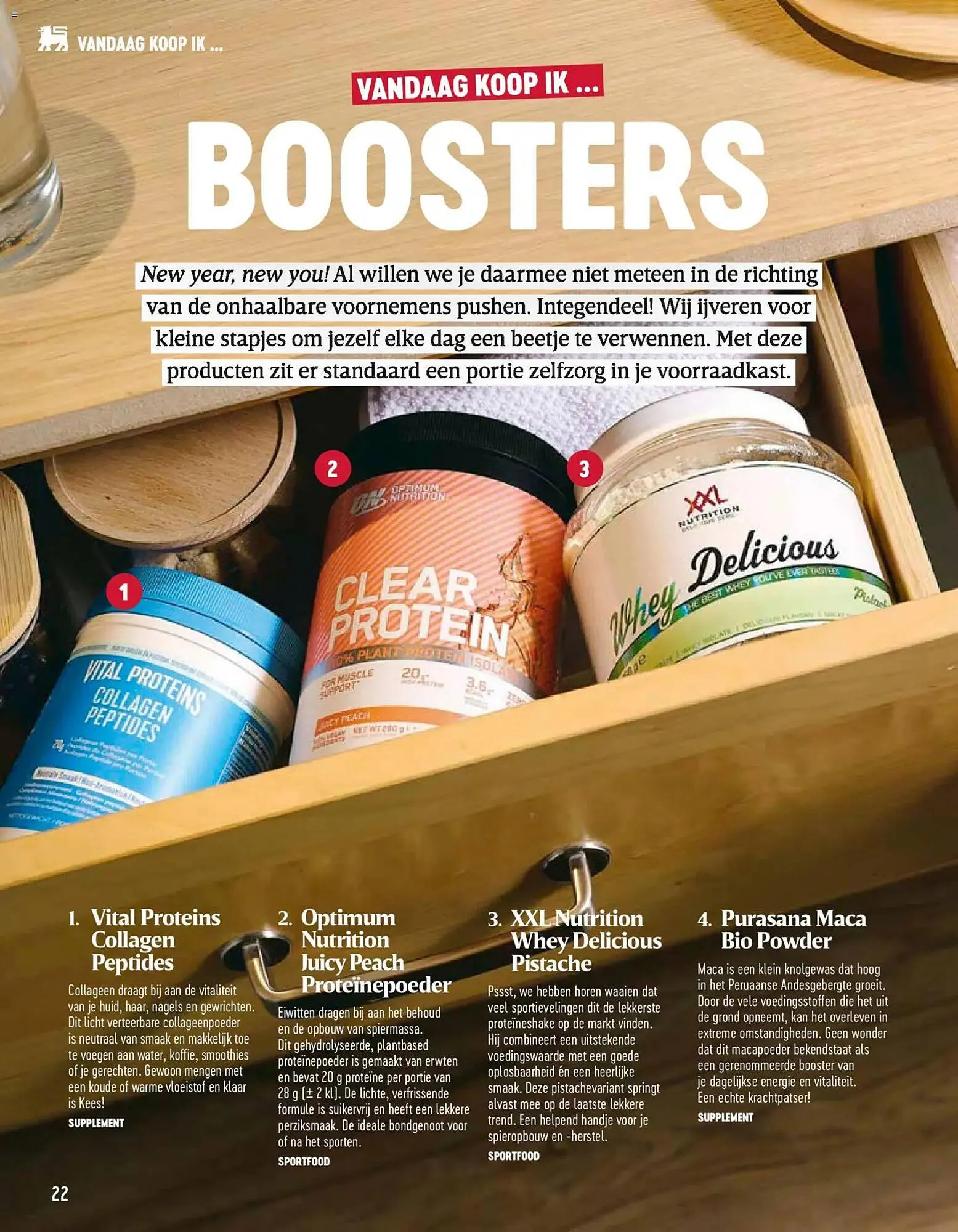 Delhaize magazine van 23 januari tot 31 maart 2026 - folder pagina 22