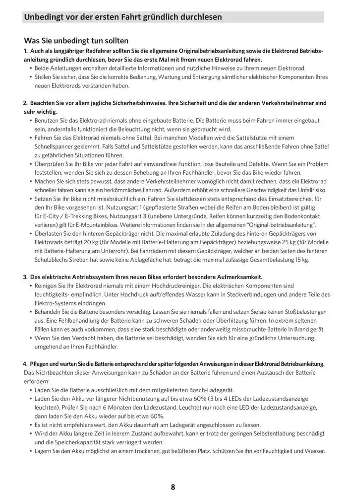 Electric Bike Manual van 12 februari tot 12 augustus 2025 - folder pagina 8