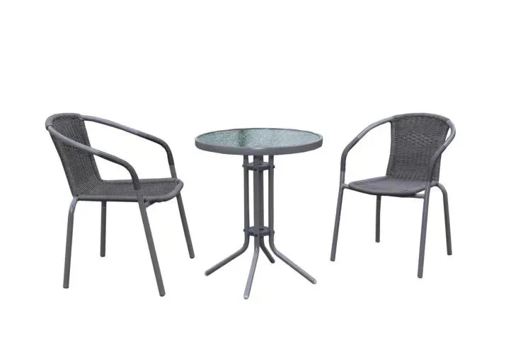Bistroset Falcon Ø60cm met 2 tuinstoelen Falcon
