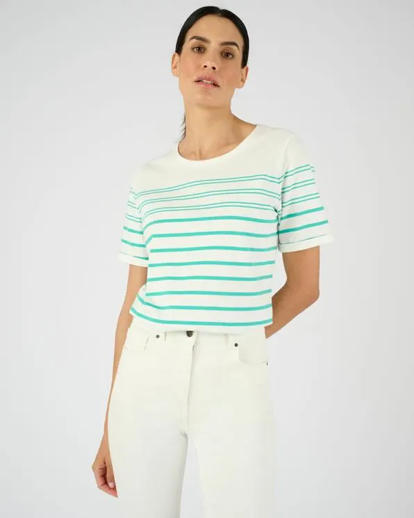 Marinière T-shirt van zuiver katoen