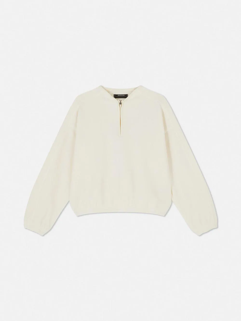 7-15 ans | Sweat-shirt en molleton à col zippé