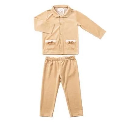 Natini Pyjama 2 stuks bow fur - beige