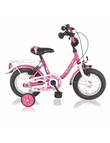 PASSION KINDERFIETS 14 INCH FUCHSIA/WIT