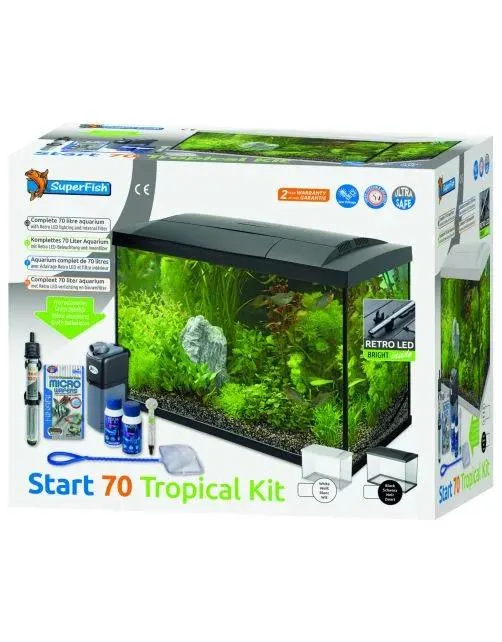 Superfish Aquarium Start 70 Tropical Kit Retro Led 73 l - Aquaria