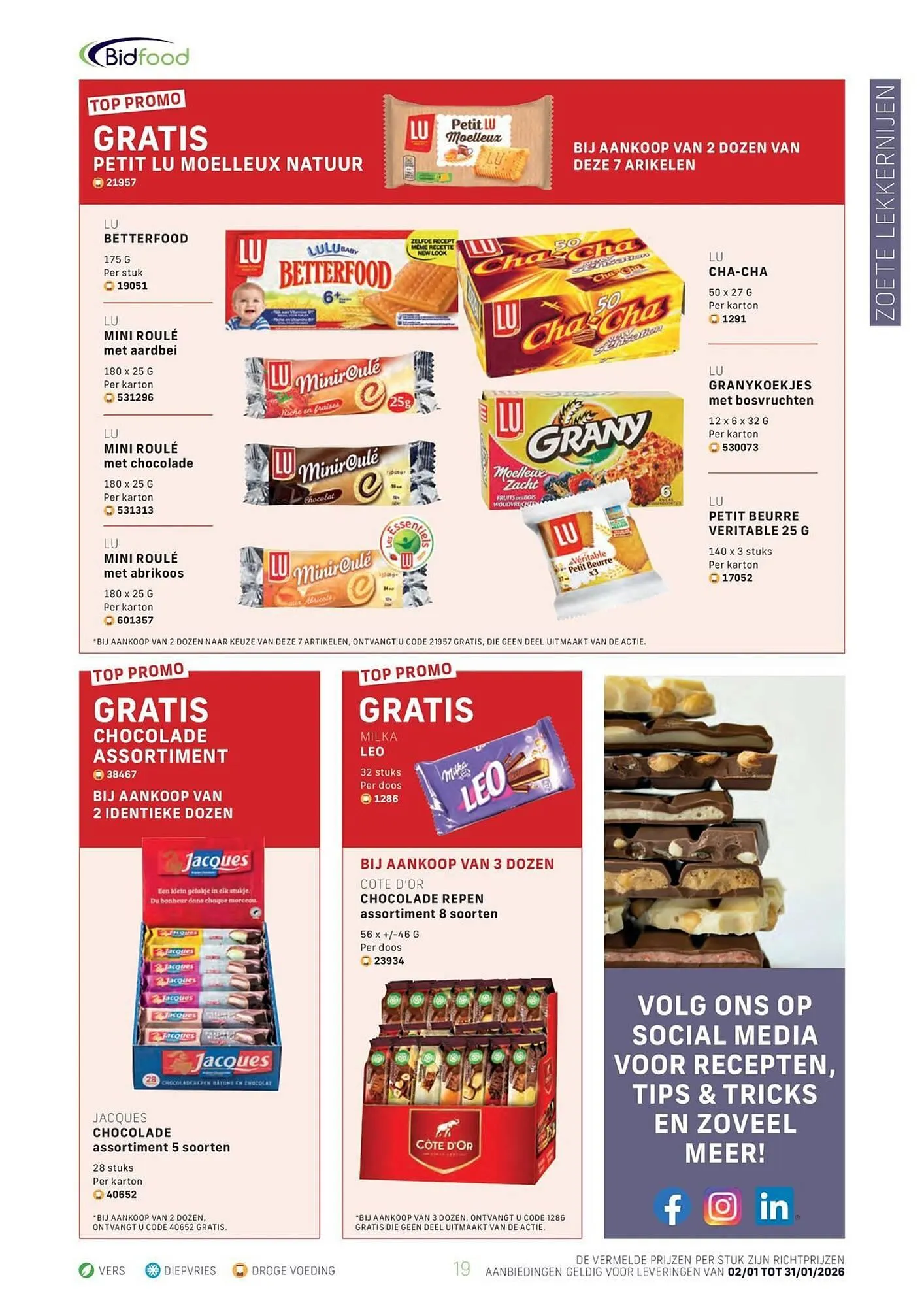 Bidfood magazine van 2 januari tot 31 januari 2026 - folder pagina 19