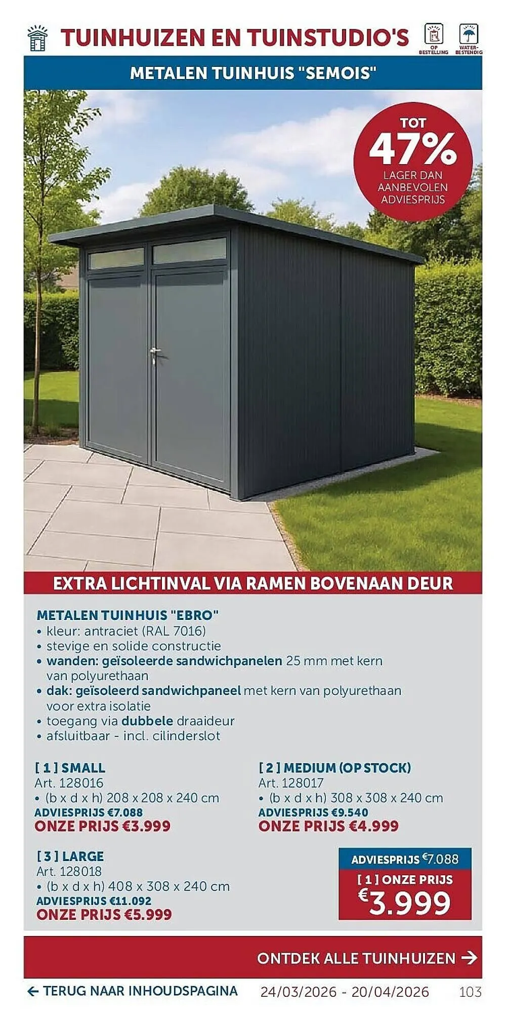 Zelfbouwmarkt folder van 24 maart tot 20 april 2026 - folder pagina 103