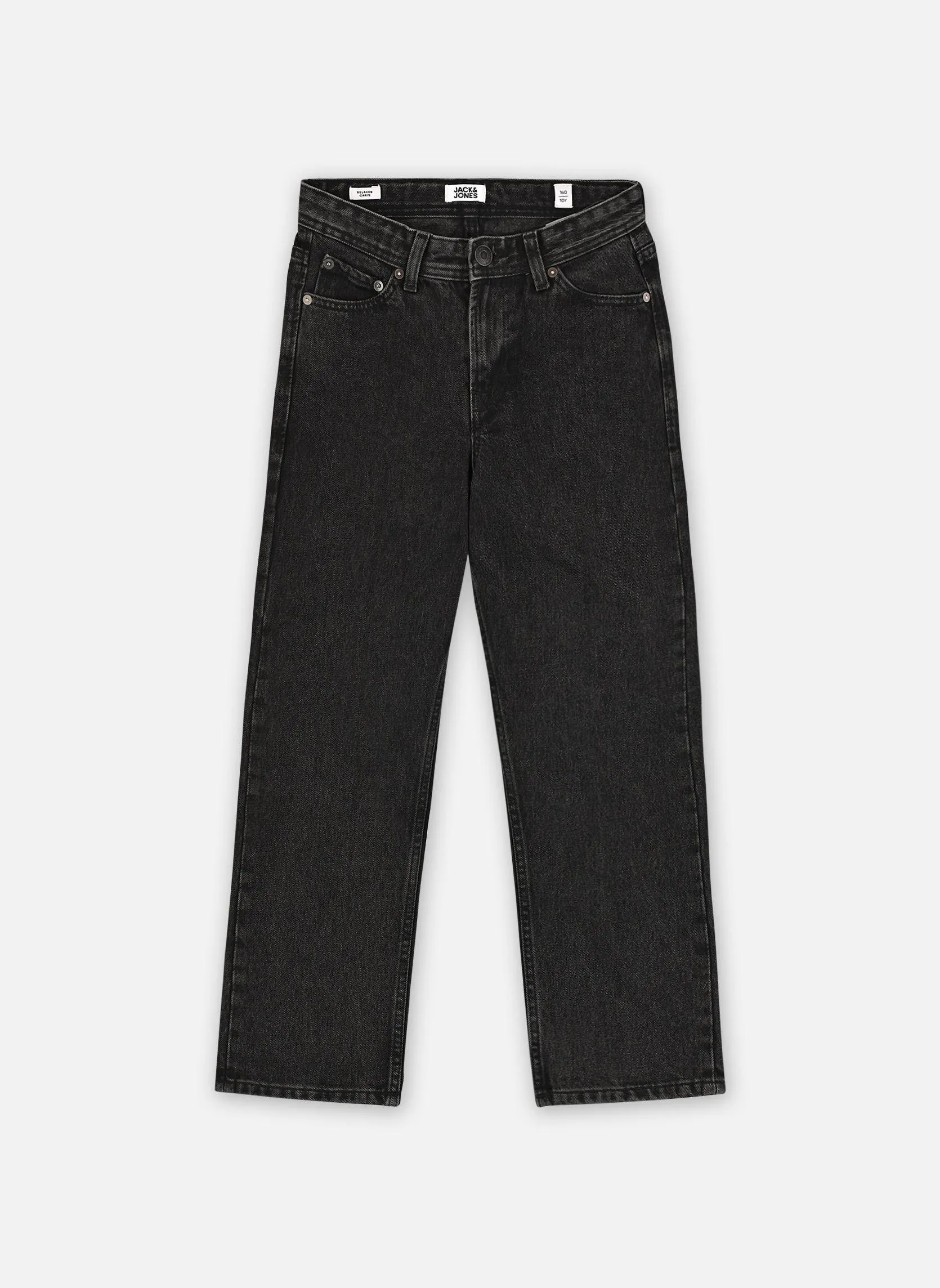 Rechte jeans Jjichris Jjoriginal Akm 823 Noos Jnr jongens zwart