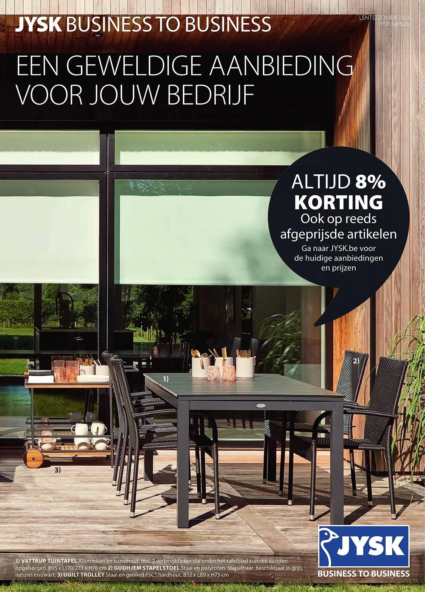 Jysk Business folder van 21 maart tot 21 september 2023 - folder pagina 1