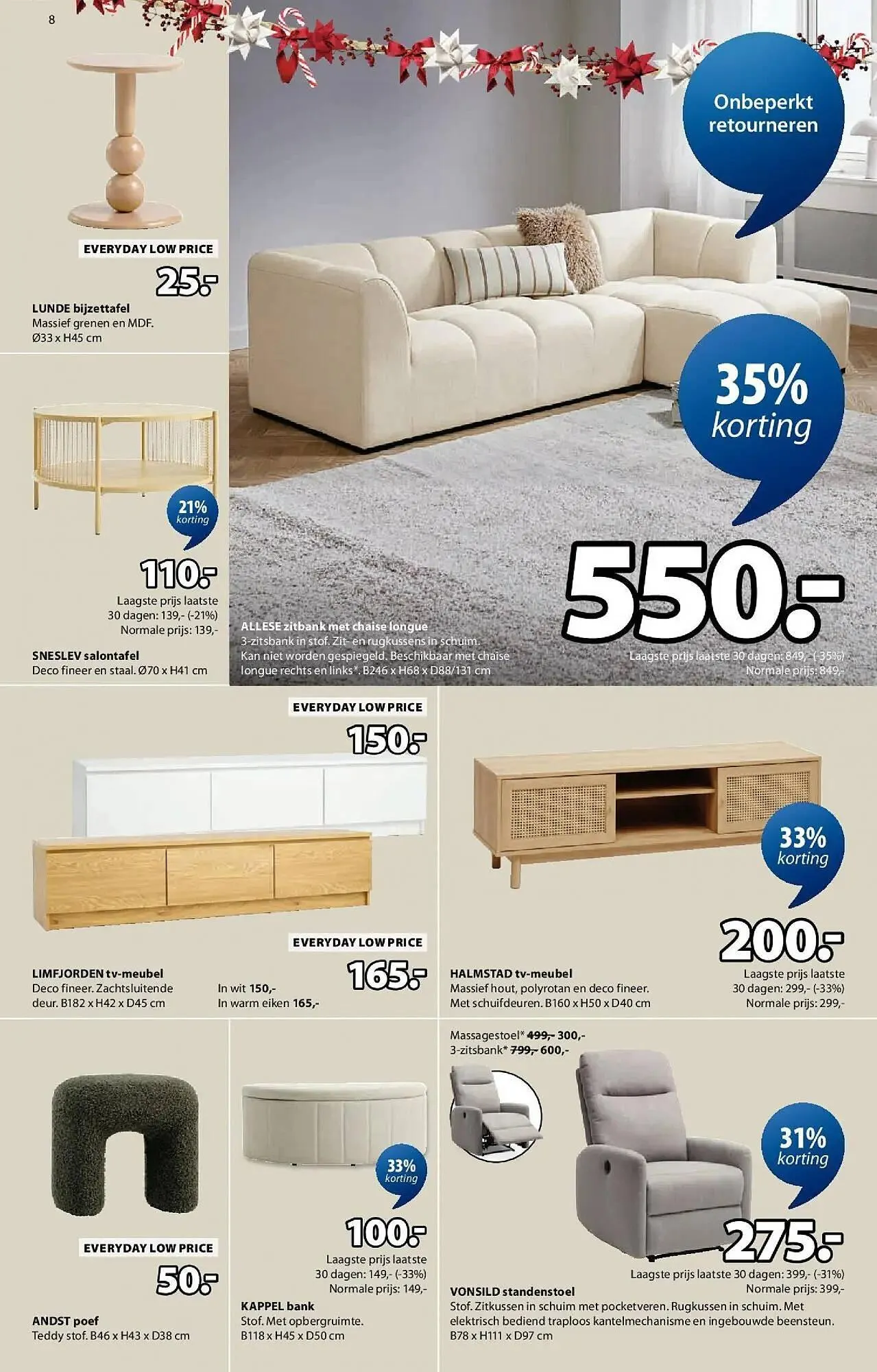 Jysk folder van 7 december tot 1 januari 2026 - folder pagina 8