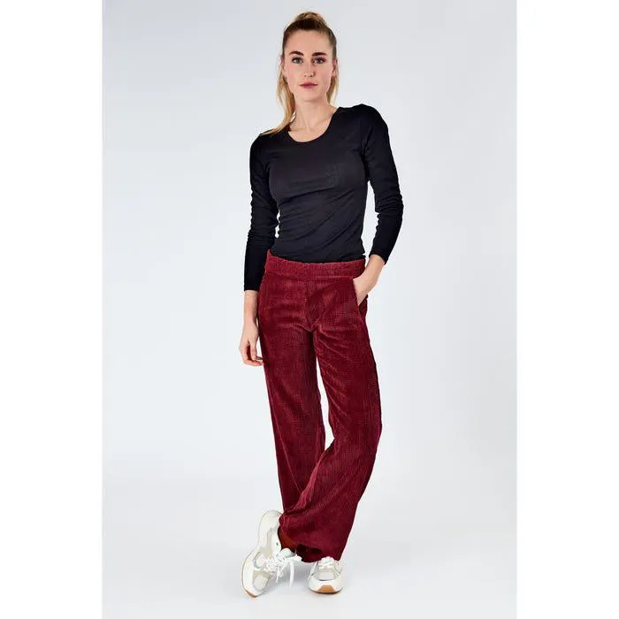 Broek corduroy effen