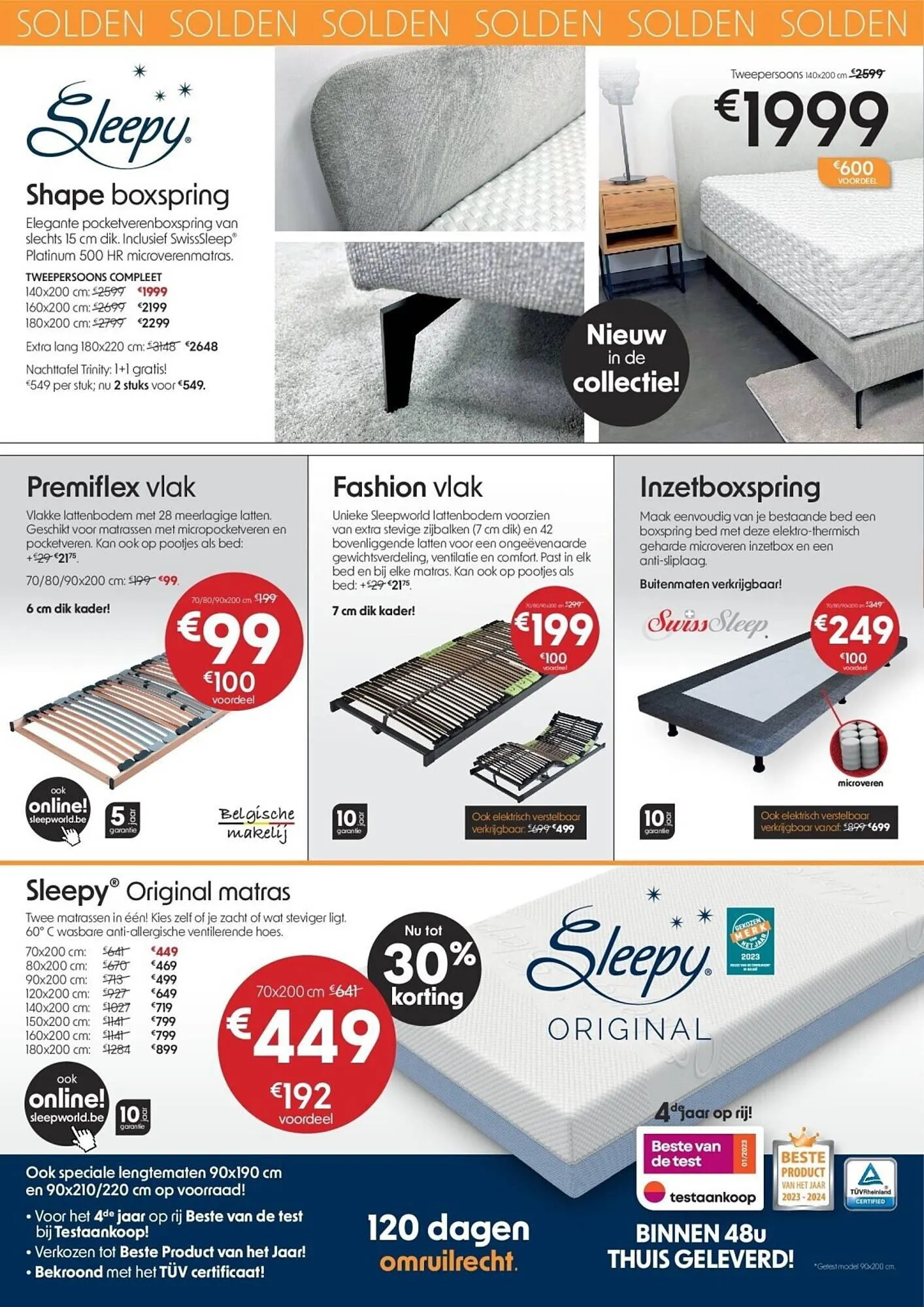 Sleepworld folder van 1 juli tot 31 juli 2023 - folder pagina 10