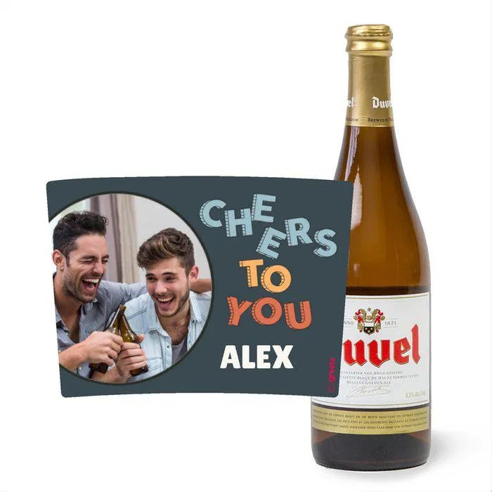 Duvel | 750 ml | Cheers to you met eigen naam