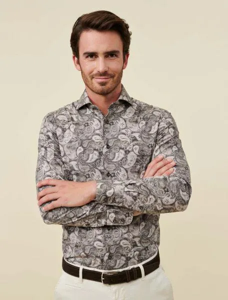 Tarenzio Overhemd Donkerbruin