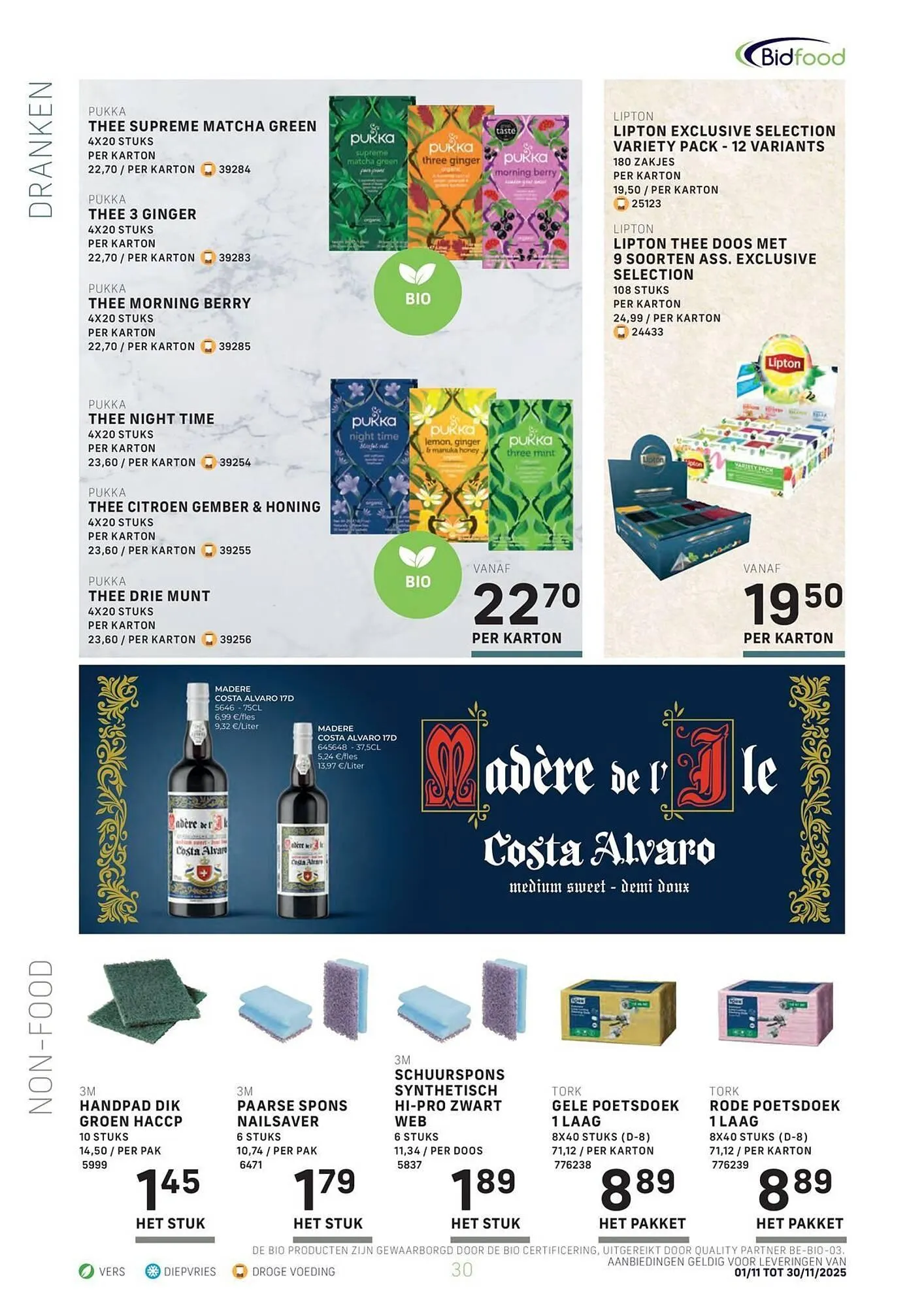 Bidfood folder van 31 oktober tot 30 november 2025 - folder pagina 30