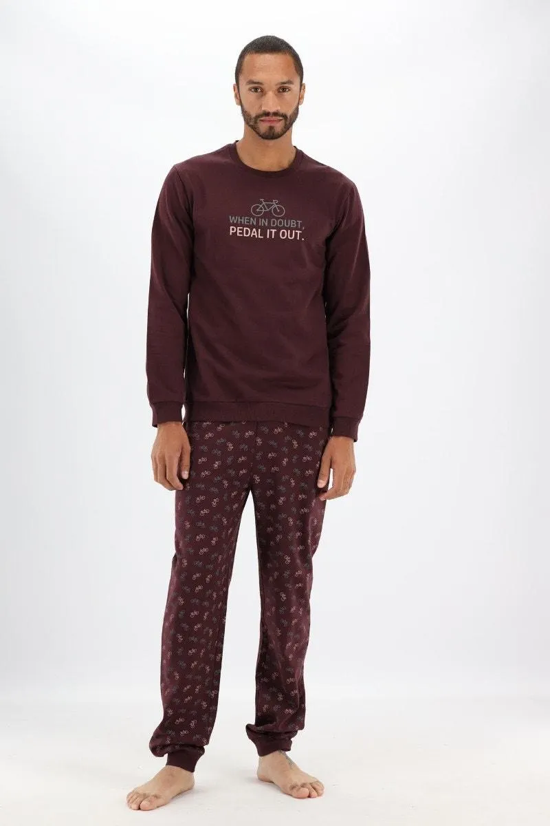Bordeaux pyjama When in doubt, pedal it out